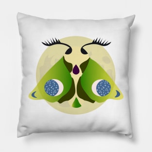 Luna Moth and this moon Pillow