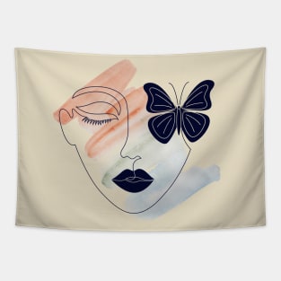 Girl's Face Tapestry