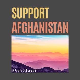 Support Afghanistan (mountains) T-Shirt