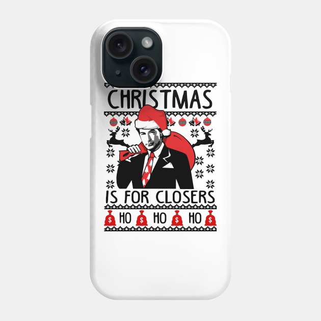 Christmas For Closers. Ugly Christmas Sweater For Sales Department. Phone Case by KsuAnn