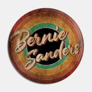 Bernie Sanders Vintage Circle Art Pin