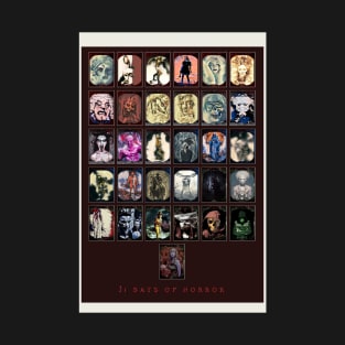 31 Days of Horror Poster T-Shirt