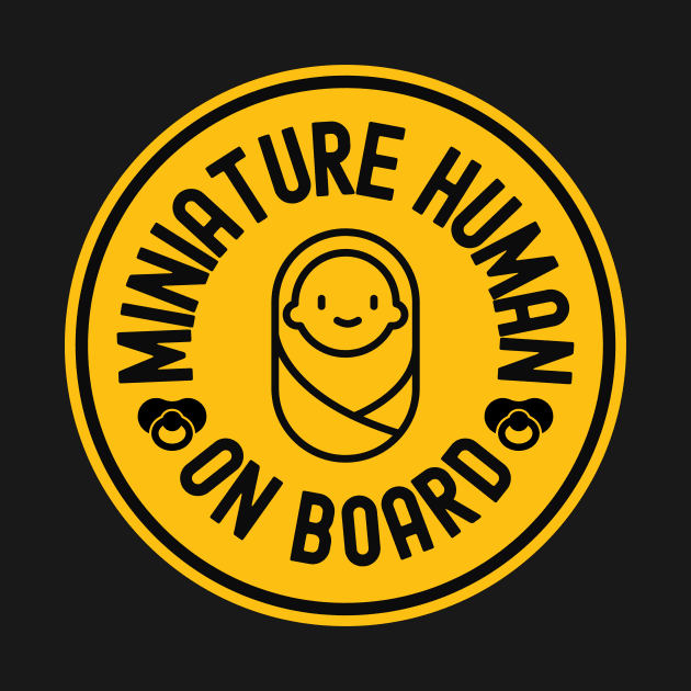 Baby On Board Miniature Human Bumper by FTF DESIGNS