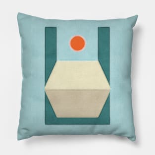 Red Sun Light Pillow