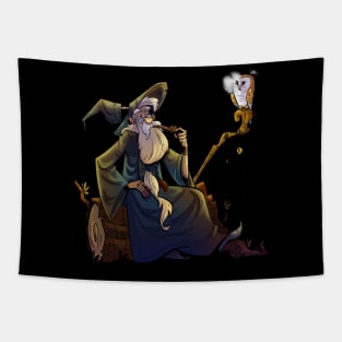 Old Wizard Tapestry