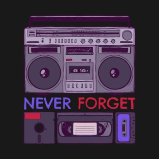 Never Forget (Boombox) T-Shirt