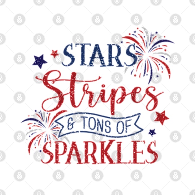 Stars Stripes and Tons of Sparkles by Cun-Tees!