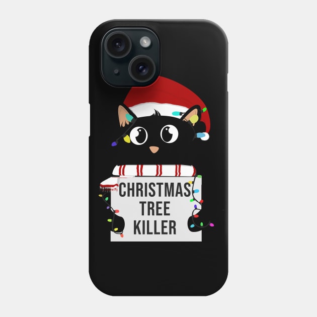 Cute christmas tree killer Phone Case by Rishirt