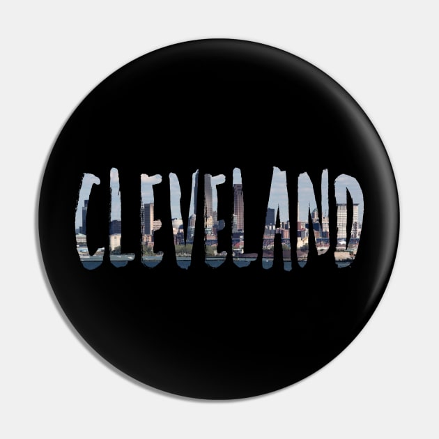 Cleveland City Skyline Pin by swiftscuba