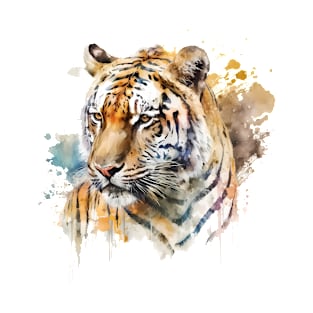 Tiger Watercolour T-Shirt