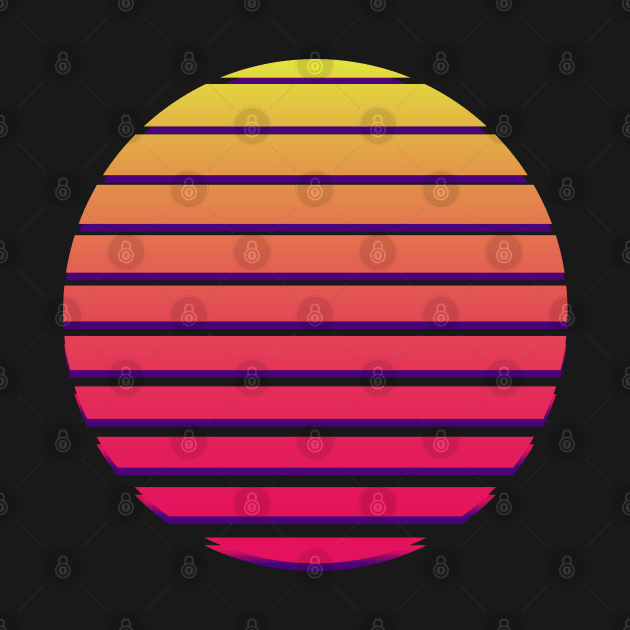 Synthwave Sunset Minimalist by edmproject