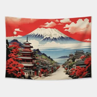 Kagoshima Japan Travel Vintage Tourism Poster Tapestry