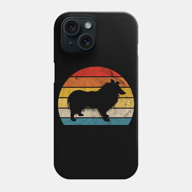 Vintage Collie Style Retro Rough Collie Dog Lover Gift Phone Case by Blink_Imprints10