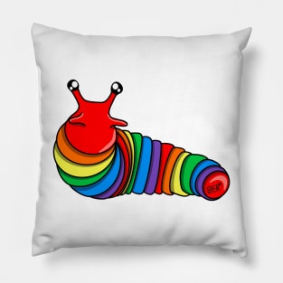 LGBTQ+ Rainbow Pride Fidget Slug Pillow