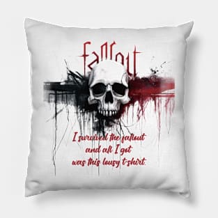 FallOut,Nuclear Explosion Graphic T-Shirt 03 Pillow