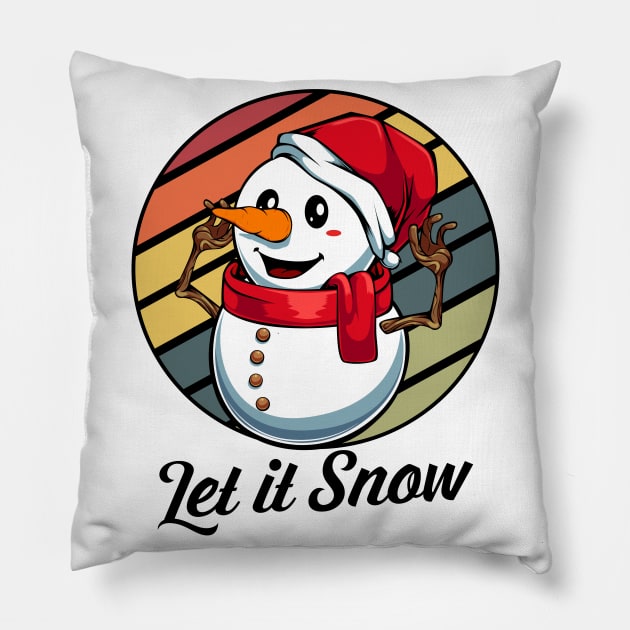 Christmas Snowman Pillow by Lumio Gifts