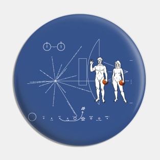 Pioneer Plaque Basketball Pin