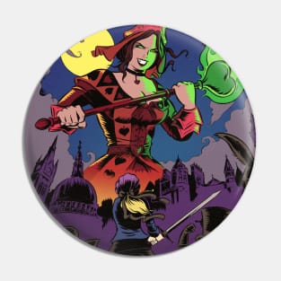 Alice and the Invaders From Wonderland Pin