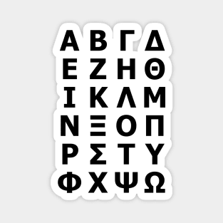 Greek Alphabet Magnet