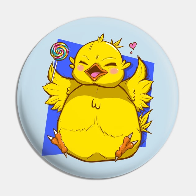 Fat Baby Chocobo Pin by ArtDiggs