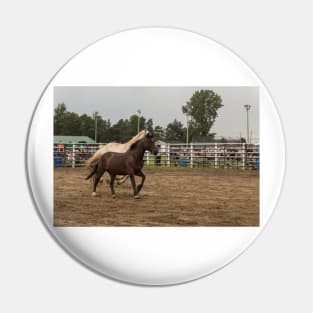 Horses in a trot Pin