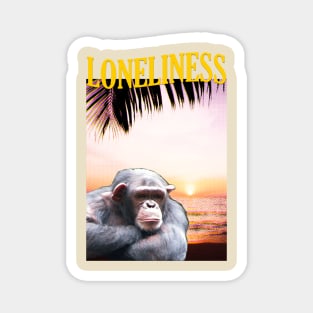 Loneliness Chimpanzee Magnet