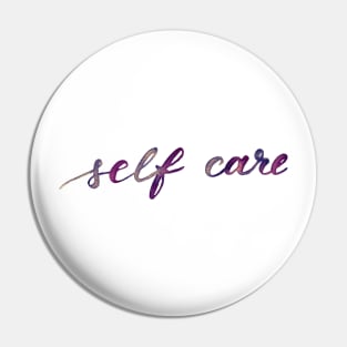 Self care - plum Pin