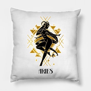 Aries zodiac sign Pillow