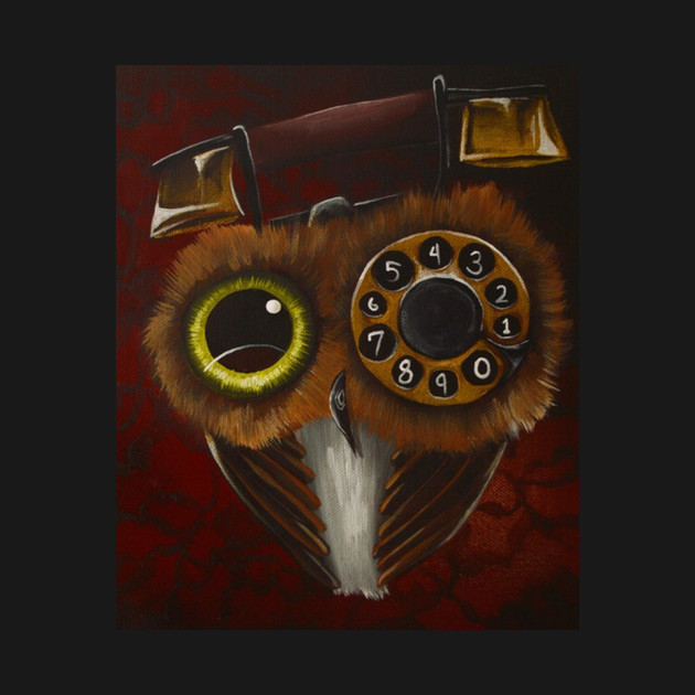 whoscallingme - Owl Phone Love Cute Eye Dial - Phone Case