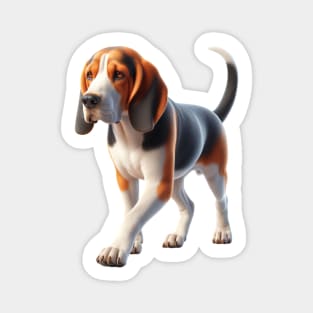 American English Coonhound Magnet