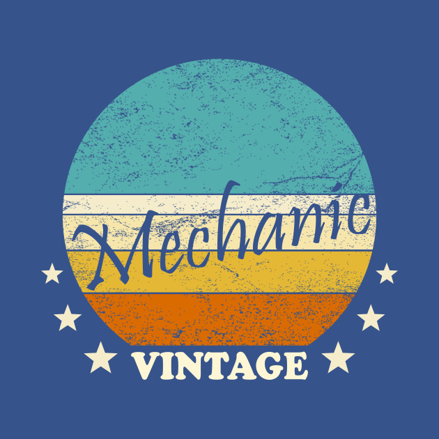 Disover Vintage retro mechanic - Mechanic - T-Shirt