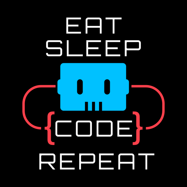 Eat Sleep Code Repeat by Dogefellas