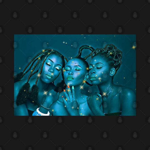 Melanin Galaxy (Black Women In Space) by Unique Designs