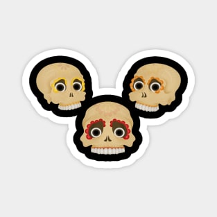 Halloween 3 Skulls Magnet