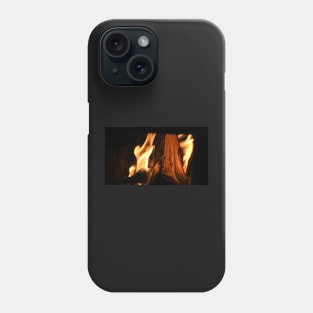 Burning Wood Phone Case