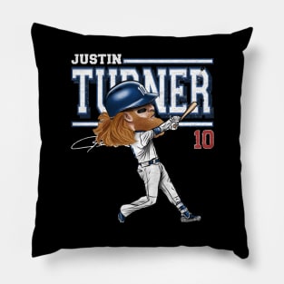 Justin Turner Los Angeles D Cartoon Pillow