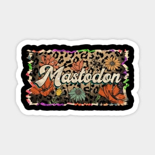 Mastodon Vintage Proud Name Personalized Birthday 70s 80s 90s Styles Magnet