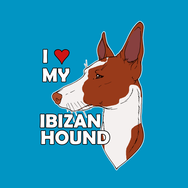 I Heart My Ibizan Hound by Geekybat