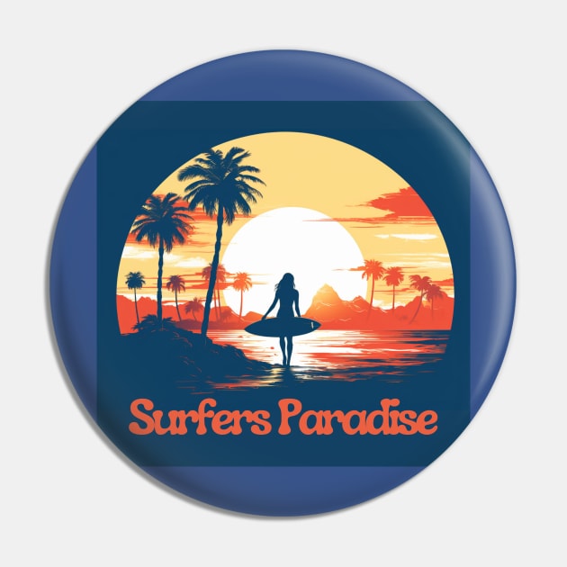 Surfers Paradise Pin by baseCompass