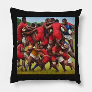 Rugby Action Pillow