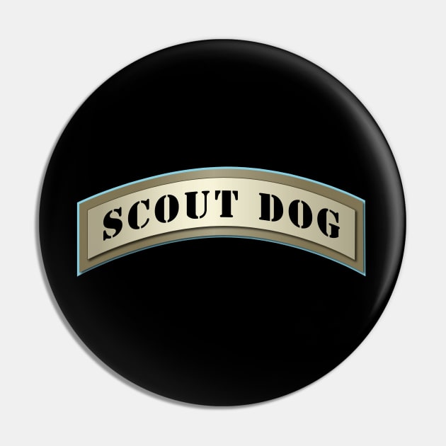 Scout Dog Tab - Silver Pin by twix123844