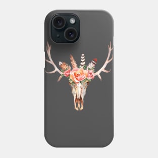 hunting deer skull Phone Case