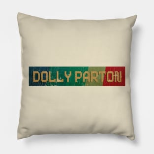 Dolly Parton - RETRO COLOR - VINTAGE Pillow