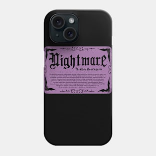 Nightmare VHS Label Phone Case