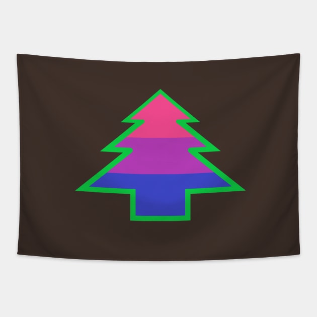 Bisexual/Biromantic Pride: Christmas Tree Tapestry by DisneyFanatic23