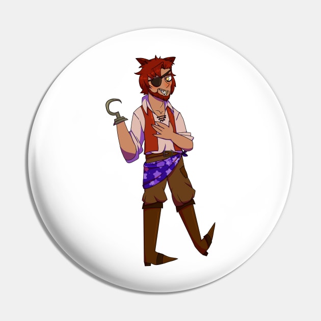 Foxy The Fox Gijinka Transparent Pin by spaceagebarbie