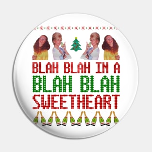 AbFab Ugly Christmas — Blah Blah In a Blah Blah Pin