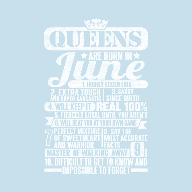 Disover Queens Are Born In June - Queens Are Born In June - T-Shirt