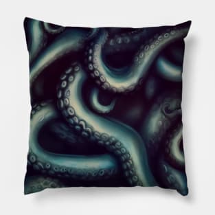 Spooky tentacles pattern Pillow