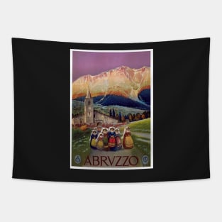 Reprint of Vintage Travel Poster to Abruzzo/Abrvzzo, Italy Tapestry